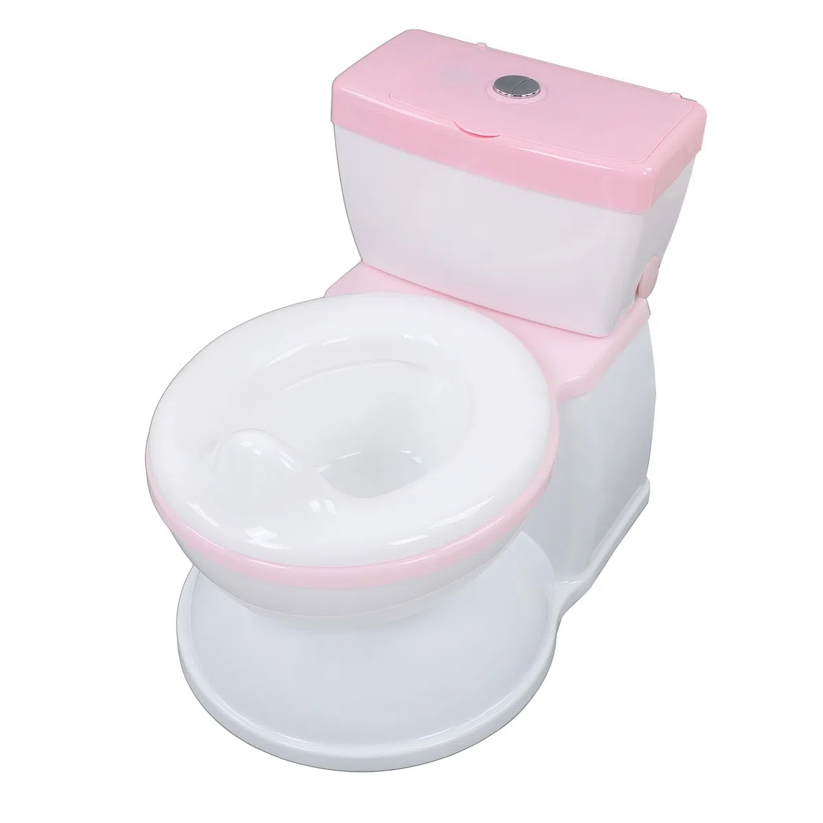 Asixxsix Töpfchen für Kleinkinder, realistisches Spülgeräusch, rutschfester Boden, leicht zu reinigen, mit Aufbewahrungsbox für und Mädchen (PINK)