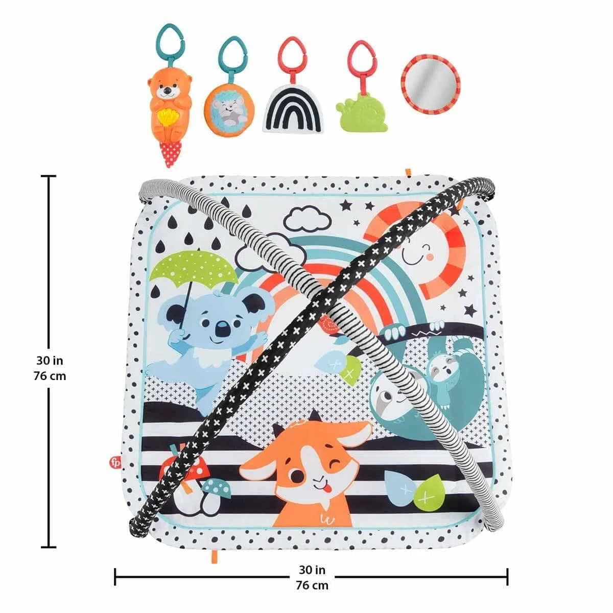 Fisher-Price 3-In-1 Musik, Glow und Grow Fitnessstudio
