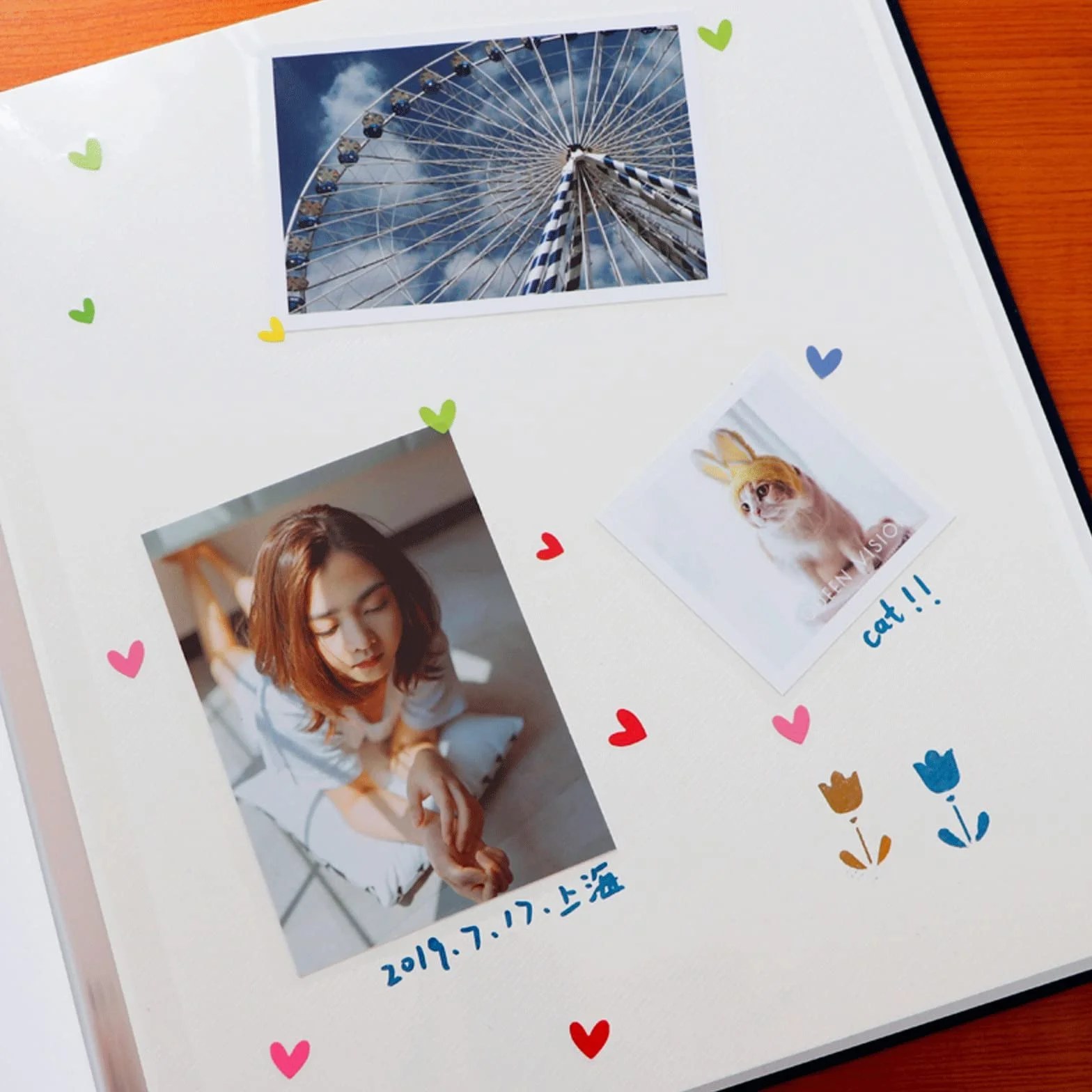 GLigeT Fotoalbum Fotoalbumalbum. DIY. Album-Handbuch hausgemachte Paste Film-Familien-Paar-Paar-Graduierungsalbum mit großer Kapazität Fotobuch (Color : 04, Size : 20 Sheets/White Paper)