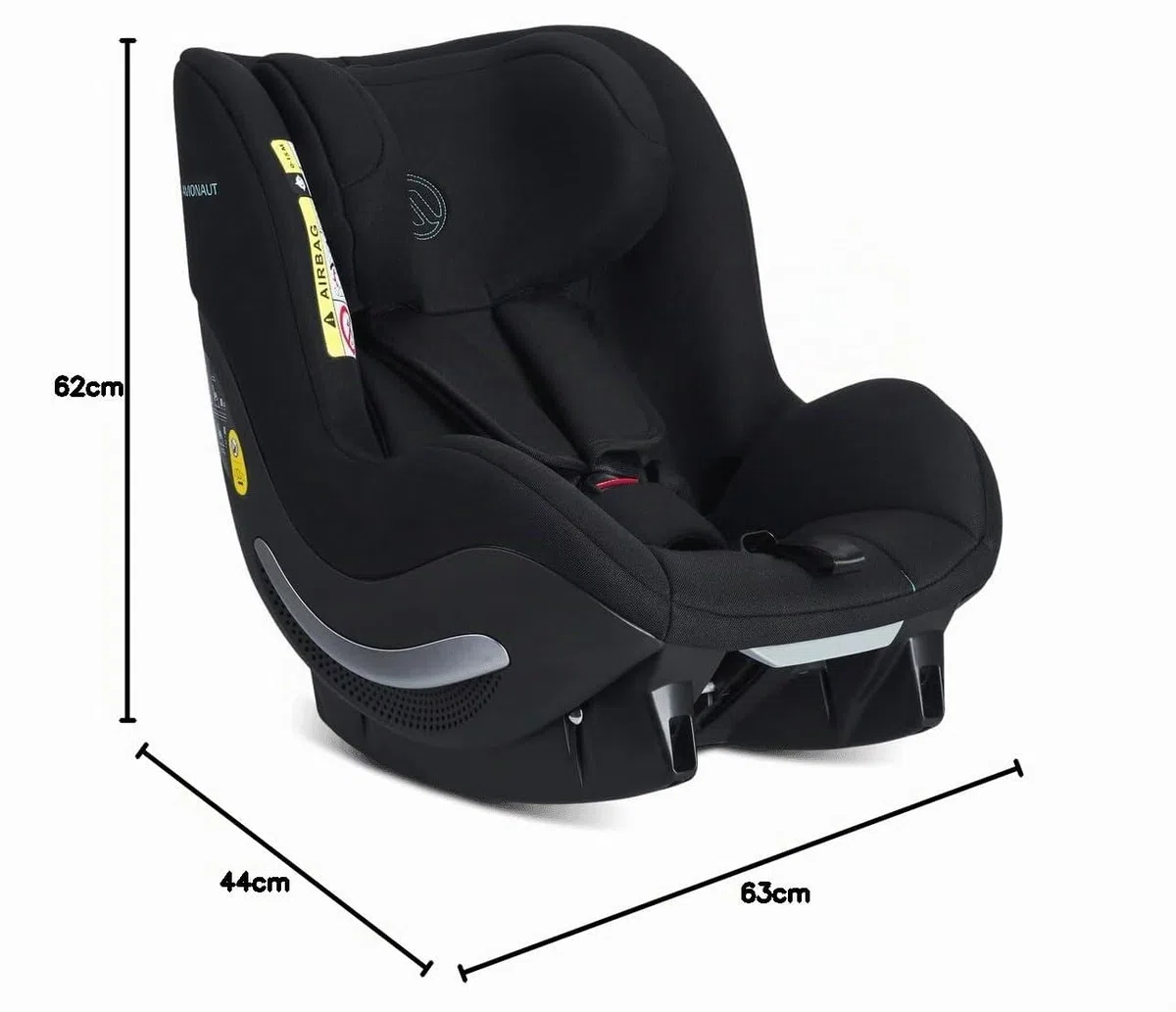Avionaut AeroFIX Smart Kindersitz – vorwärts & rückwärts, ECE R129, Seitenaufprallschutz, Ruheposition, bis 18,5 kg / 105 cm, AGR-zertifiziert