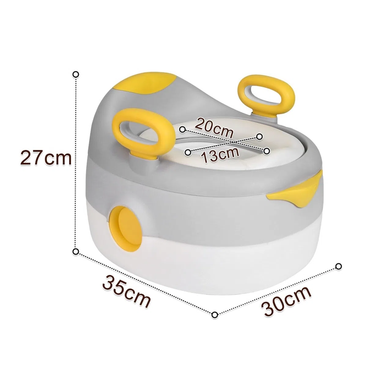 Baby-Töpfchen – Kinder-Toilettenverkleinerer Sitzkissen Mit Hocker For Jungen Und Mädchen Im Alter Von 1–6 Jahren, Heimreise Robust Und Bequem | GRAY