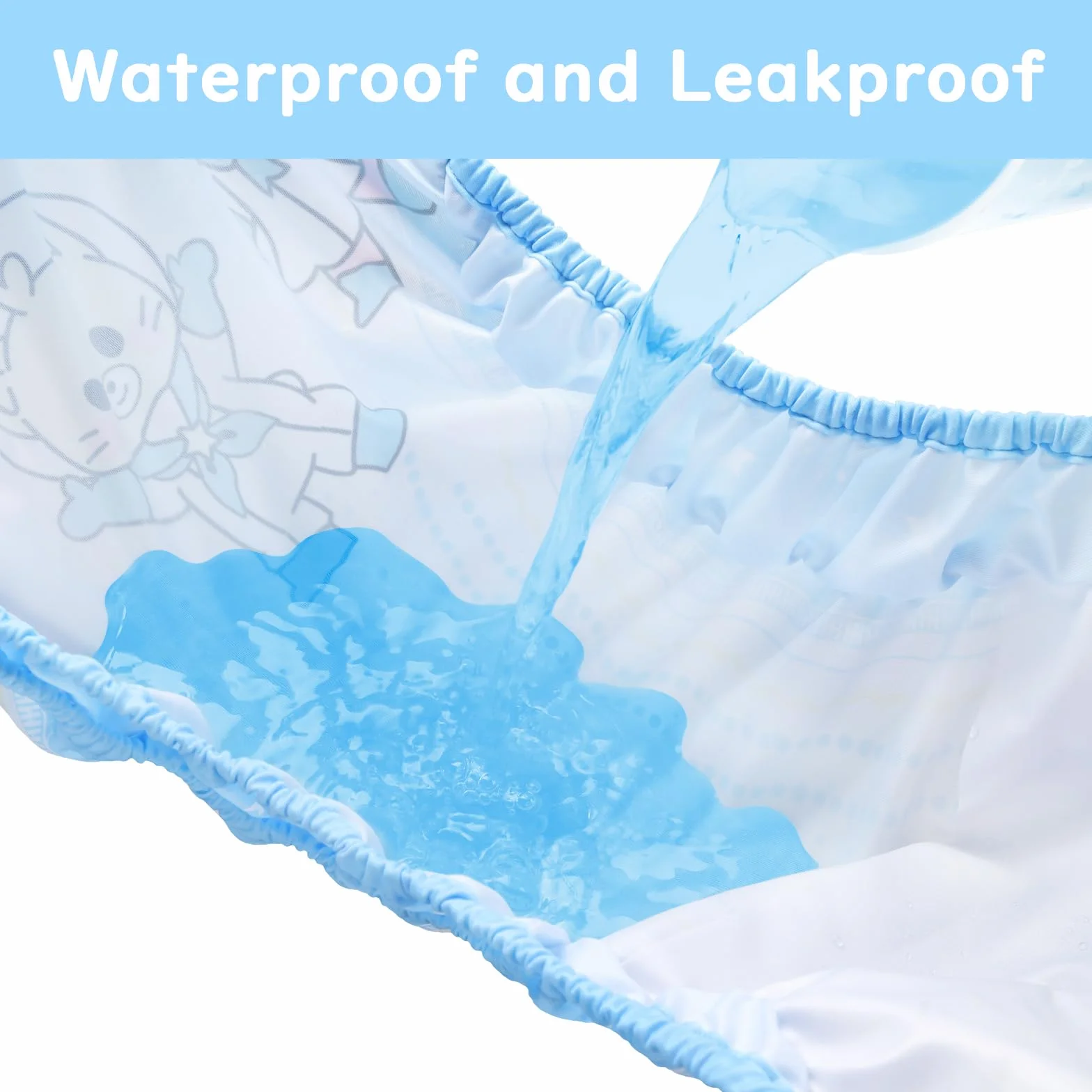LittleForBig Waschbarer Verstellbarer Wiederverwendbarer Wasserdichter Stoffwindel Überhose Bezug für Erwachsene Einheitsgröße - Astro Babies