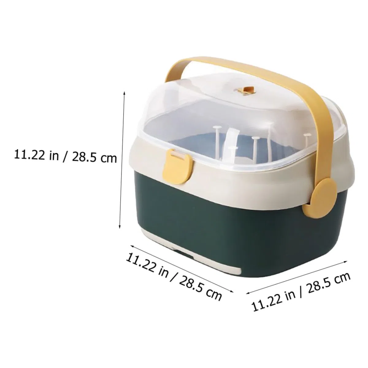 Aufbewahrungsbox mit Deckel Multifunktionale Babyflaschen aus Pp Flaschenhalter zum Trocknen und Staubdichtem Lagern für Babyprodukte im Haushalt