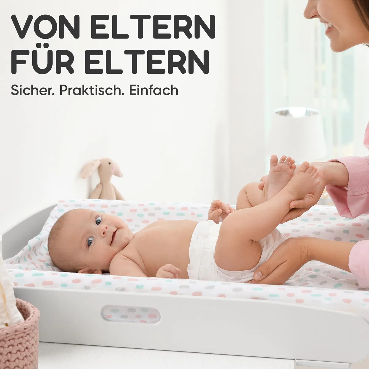 Heldenzimmer Wickelaufsatz Malm Kommode [80 & 160cm] ohne Lücke zur Wand - Für große und kleine Malm Kommoden