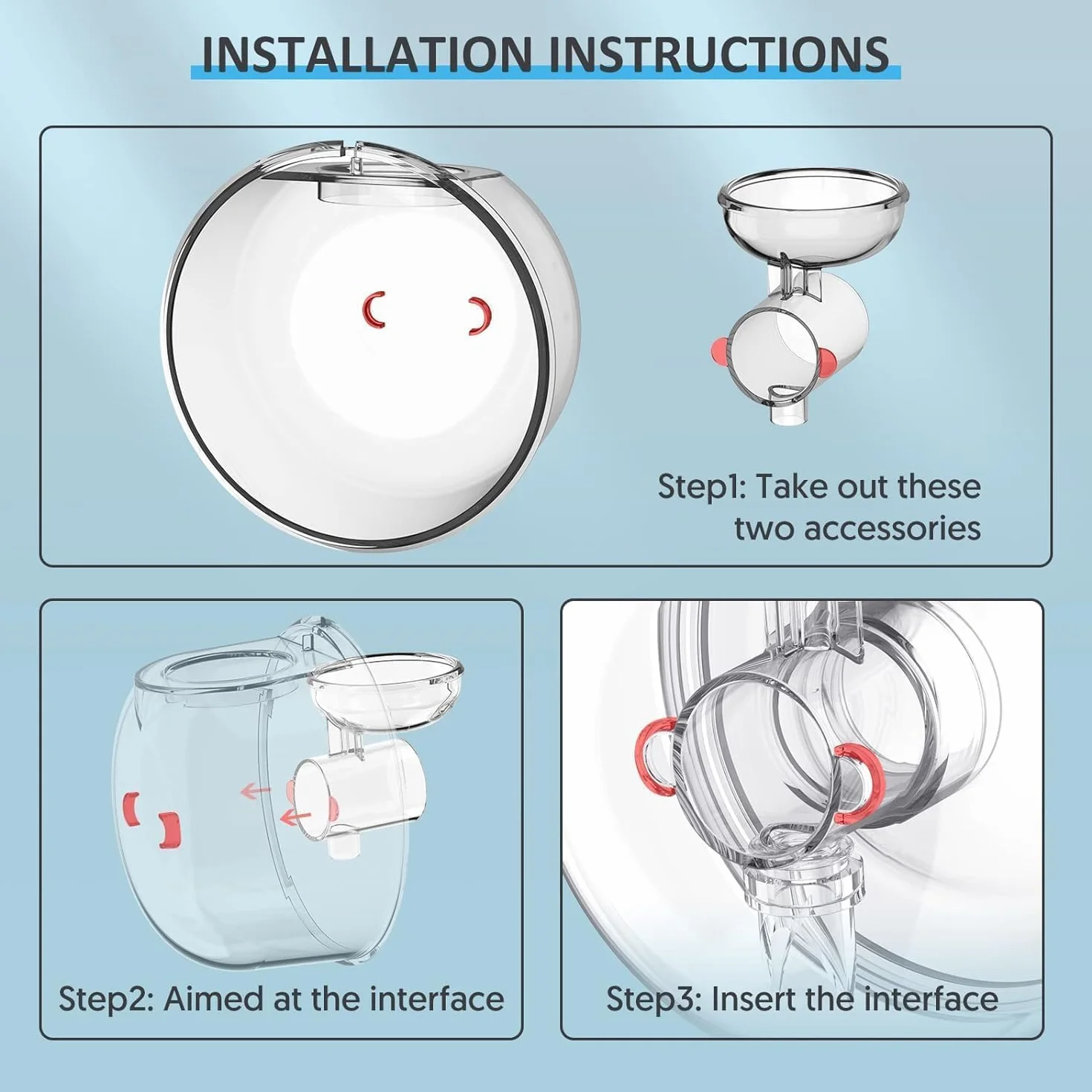 Milchpumpe Elektrisch Tragbar, Bellababy Milchpumpe Elektrische Geräuscharm und Schmerzlos,4 Modi und 6 Stufen Saugen,Tragbare Elektrische Milchpumpe, 24mm, Weiß