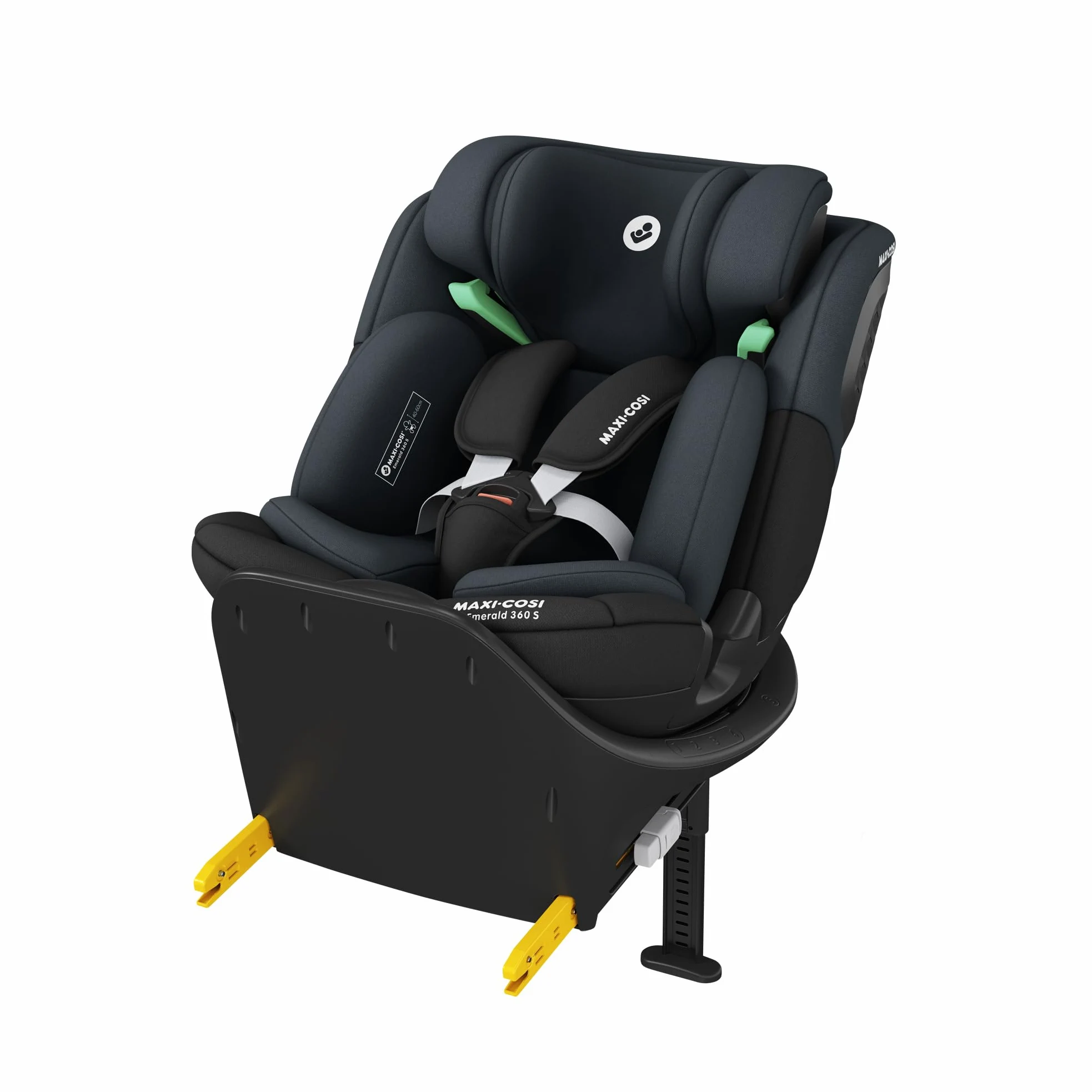 Maxi-Cosi Emerald 360 S i-Size Autositz 360 Grad drehbar 0–12 Jahre 40–150 cm FlexiSpin G-CELL Seitenaufprallschutz Tonal Black