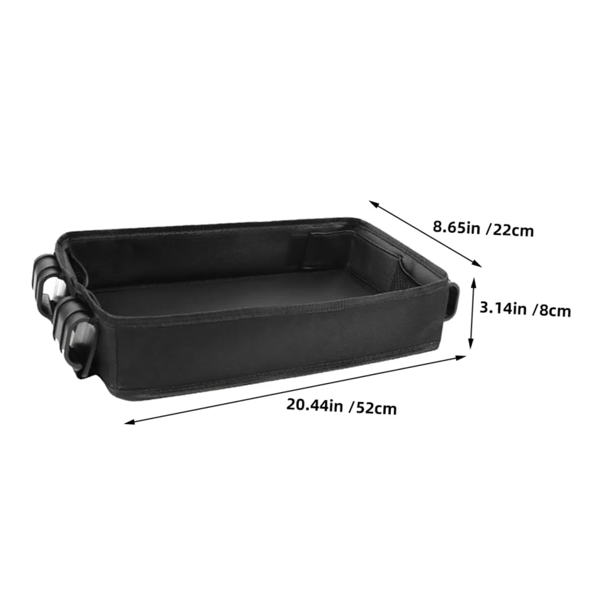 Kinderwagen Tablett mit Getränkehalter und Handyhalterung Universelles Snack Tray für Junge Mädchen und Kleinkinder Clip Zubehör für Kinderwagen Schwarz