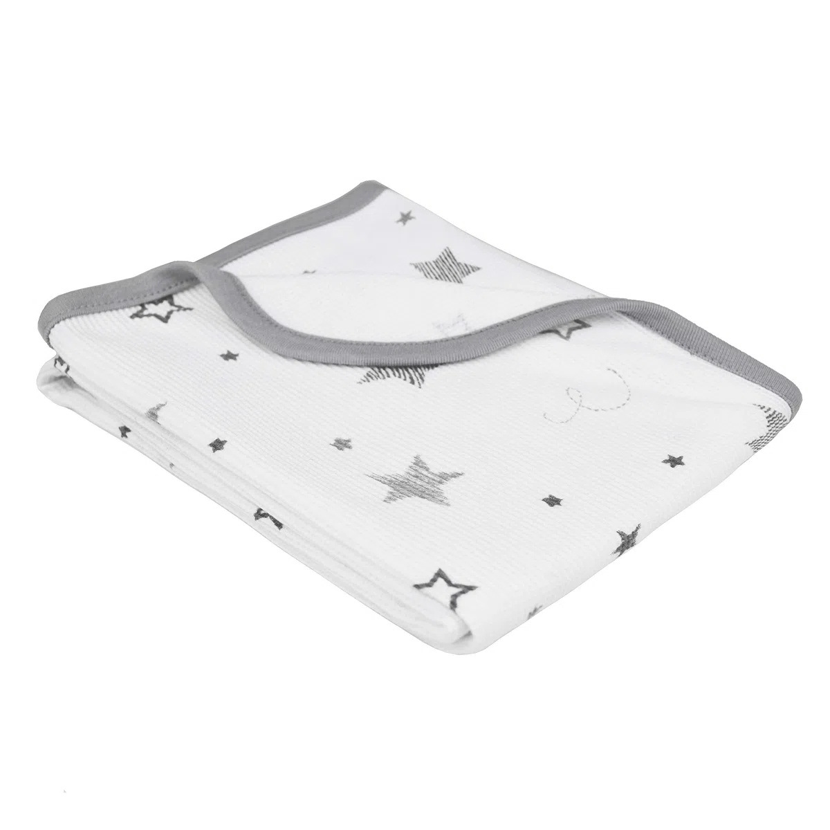 American Baby Company 30 x 40 Pulgadas, Suave 100% algodón Natural, Manta térmica/Waffle, súper Estrellas, Suave y Transpirable, para niños y niñas