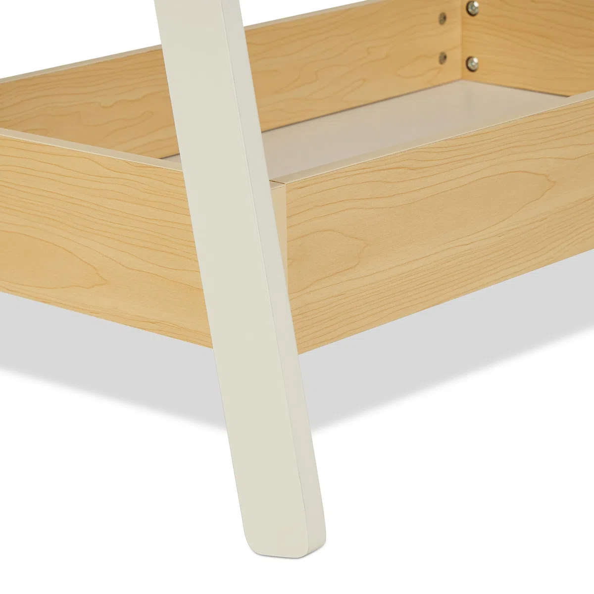 Relaxdays Kleiderständer Kinder, Standgarderobe, HxBxT 99x64,5x42,5 cm, Kleiderstange & Ablage, Kinderzimmer, weiß/natur