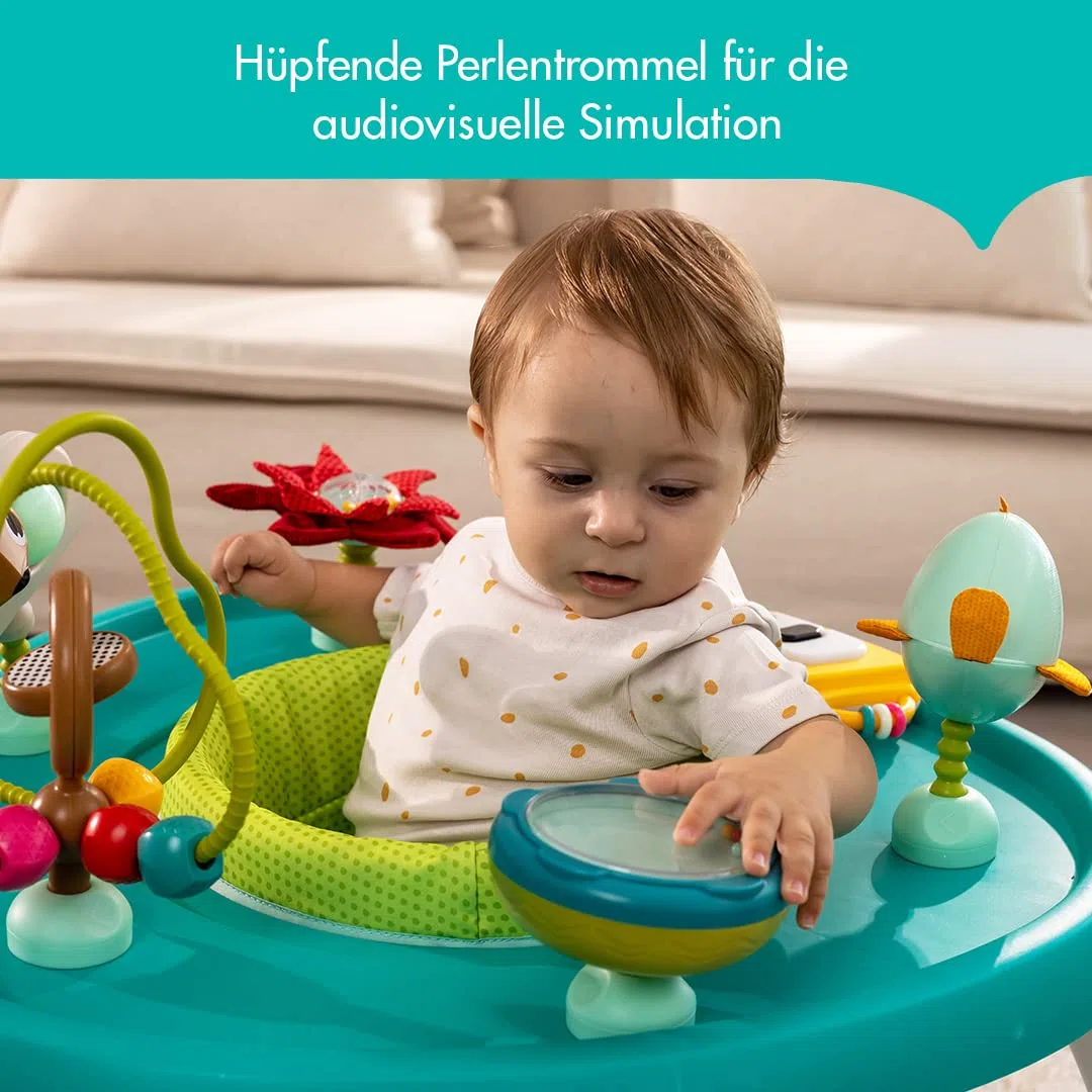 Tiny Love 5-in-1 Here I Grow Aktivitätszentrum, Entertainer, Aktivitätszentrum für Babys und Kleinkinder, 0 Monate +, Meadow Days
