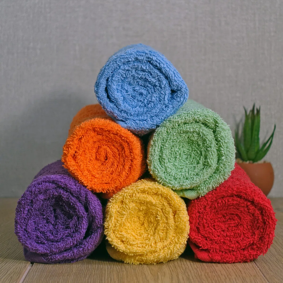 Saugfähige, wiederverwendbare Frottee-Windeln, Stoffwindeln, 100% weiche Baumwolle, 60 cm, bunt (Unisex)