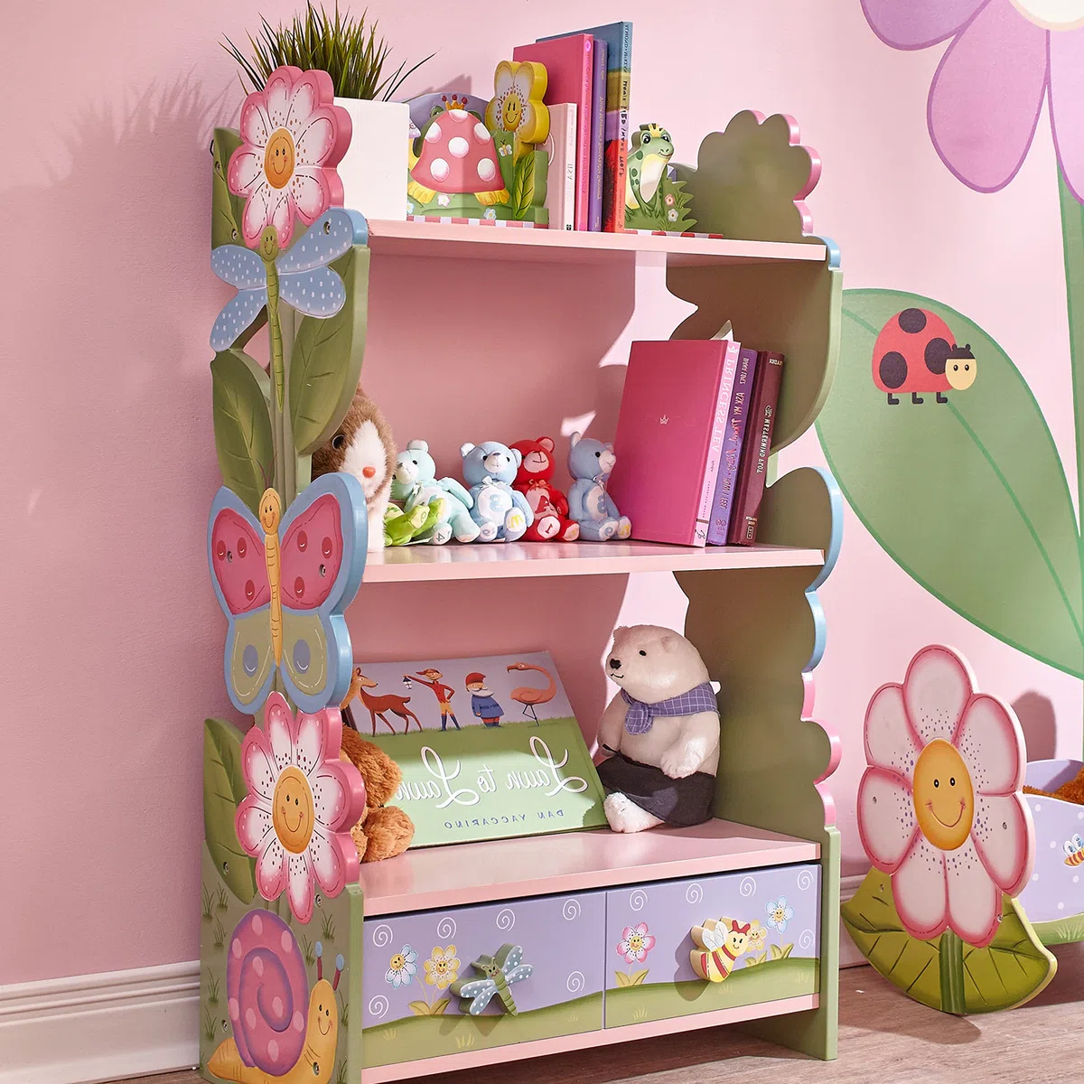 Kinderbücherregal Kinderregal Schlafzimmer Magic Garden Fantasy Fields W-7500A