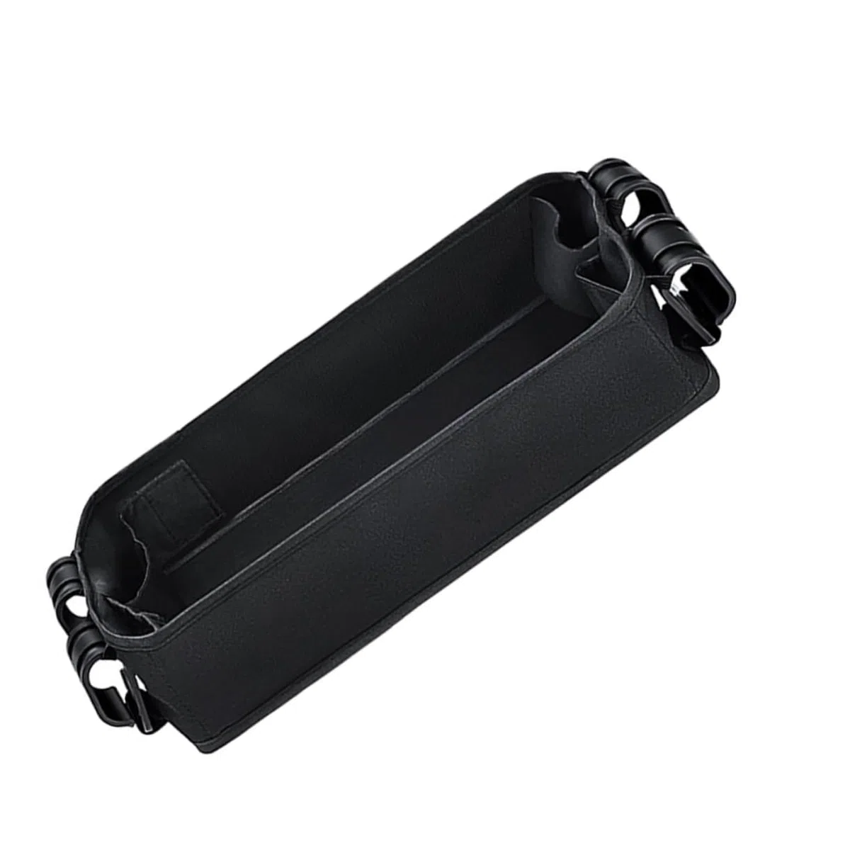 ORFOFE Kinderwagen Tablett mit Universellem Snack und Getränkehalter Abnehmbares Zubehör für Kinderwagen Organizer mit Clip Funktion Schwarz