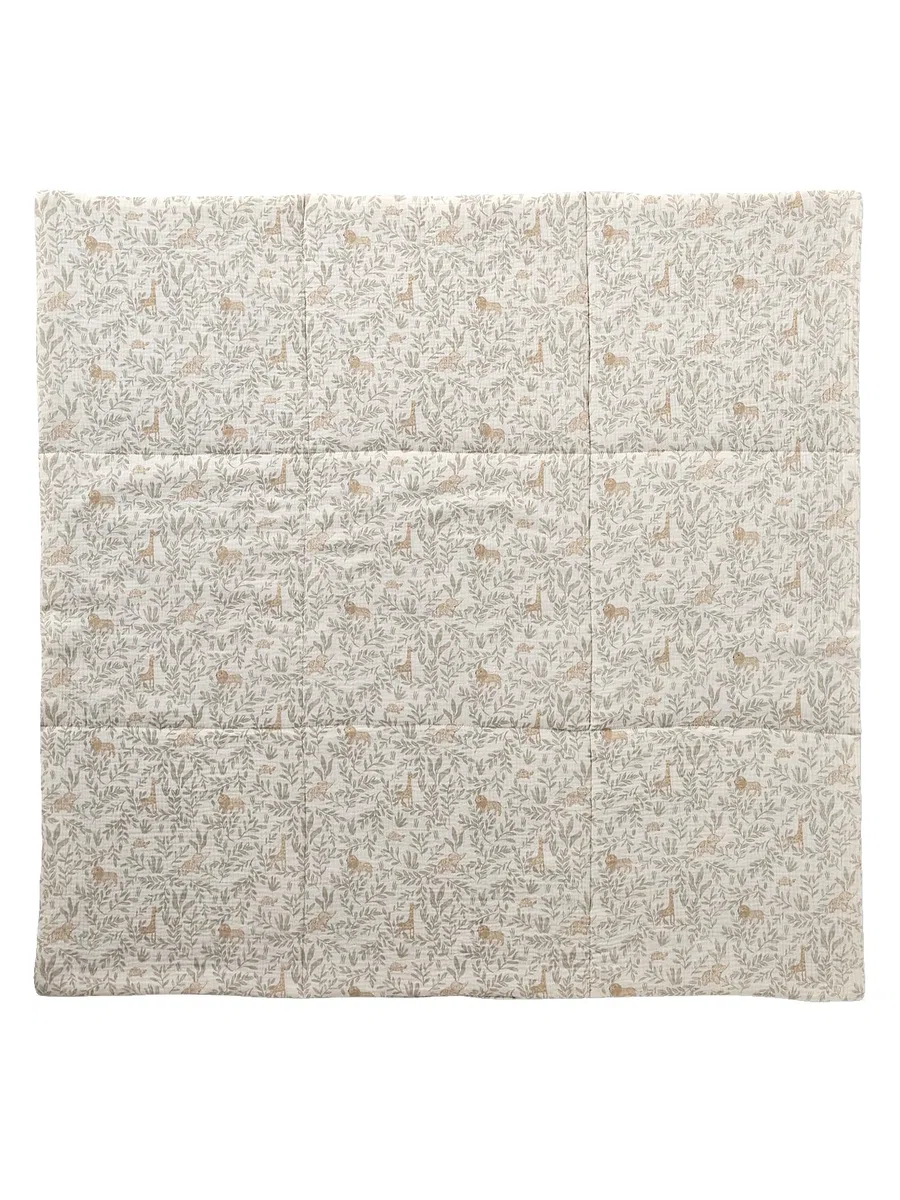 Vertbaudet Baby Spieldecke/Laufstalleinlage Babylon Oeko-Tex beige Bedruckt 75X100