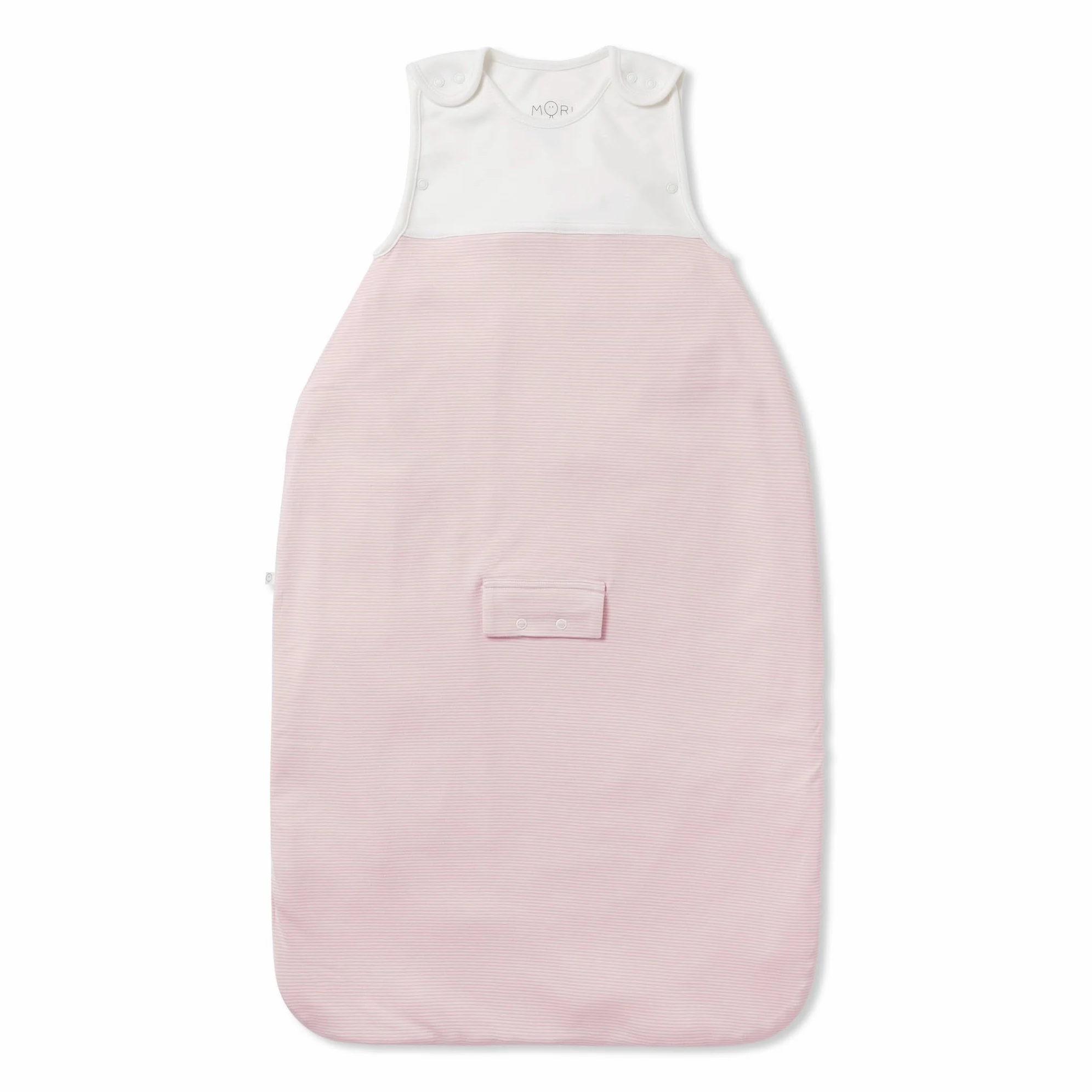 MORI Baby Unisex Clever Schlafsack mit tailliertem Hals - Zwei-Wege-Reißverschluss Kleinkind Schlafsack - Atmungsaktiver Pucksack für Jungen & Mädchen