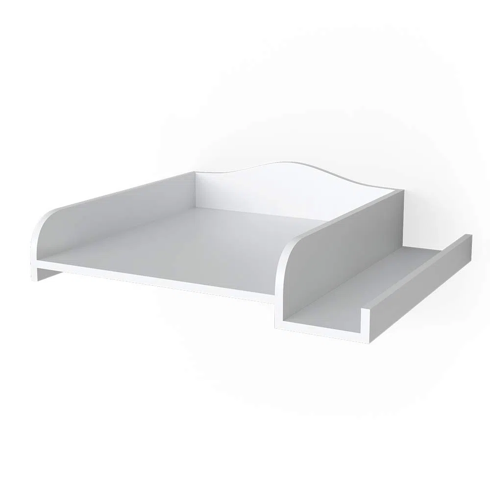 Vicco Wickelaufsatz, Weiß, 83.2 x 72 cm | auf Waschmaschine, mit beidseitig montierbarem Regal für flexible Nutzung