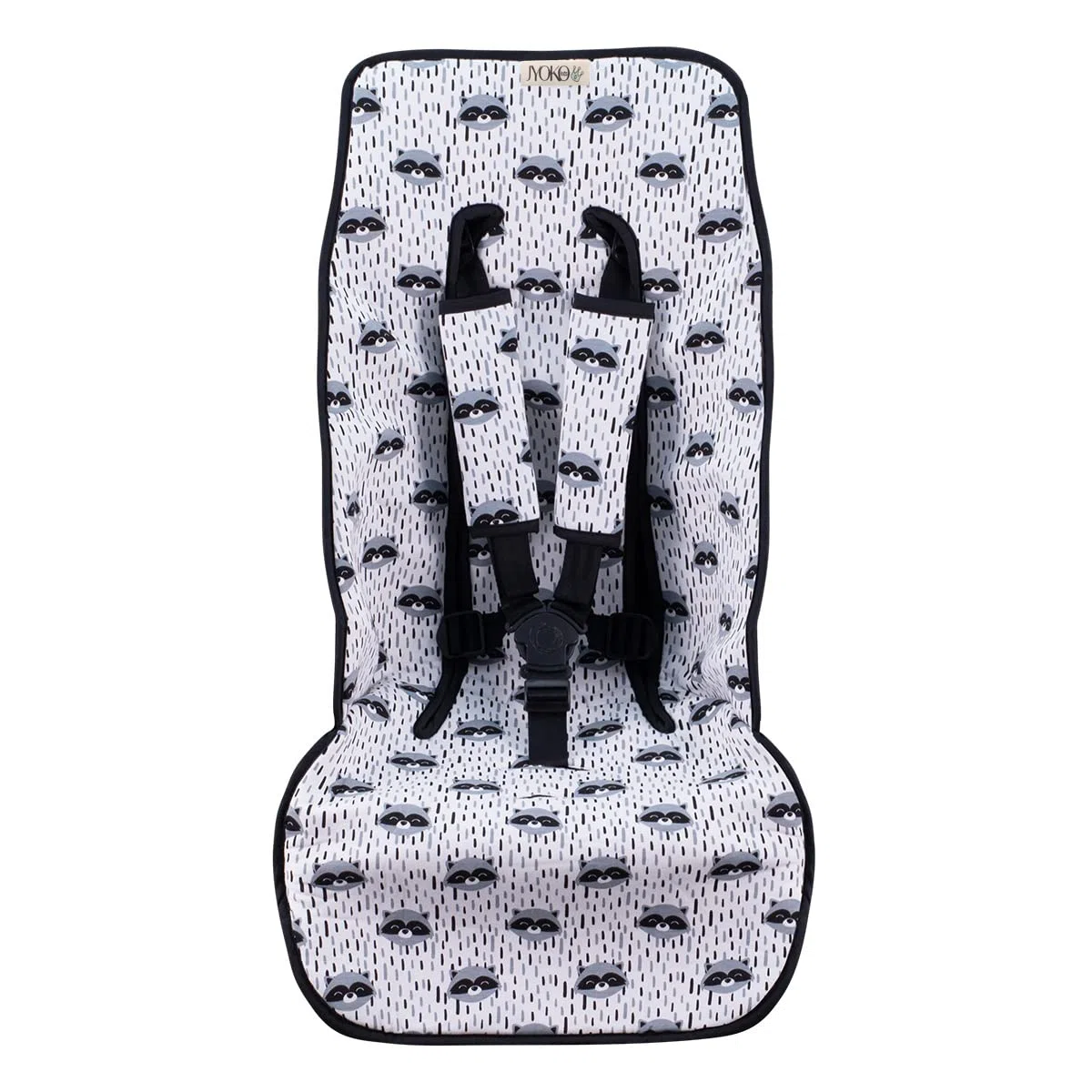 JYOKO KIDS Universal Matratze gepolsterten + Schutz des gepolsterten Geschirr für Kinderwagen (RACCOON)