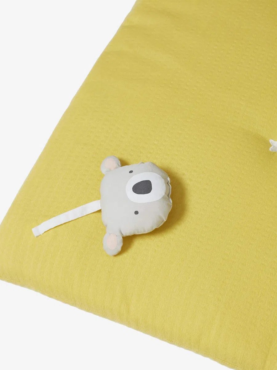 Vertbaudet Baby Activity-Decke TROPIK ohne Spielbogen senfgelb ONE Size