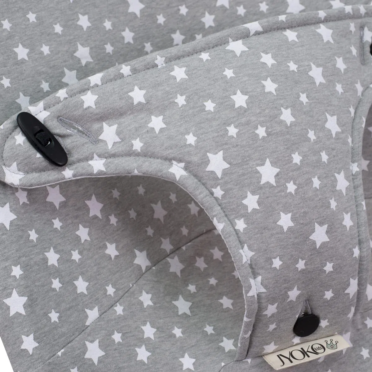 JYOKO Kids Bezug kompatibel mit Babybjorn Bliss, Balance, Soft (White Star, Baumwolle)