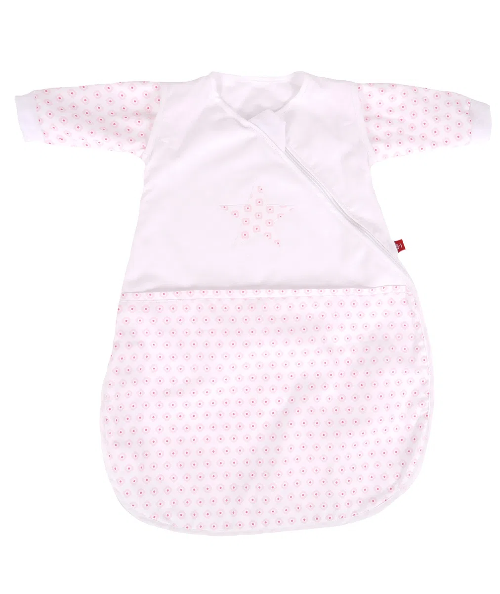 Kaiser Ganzjahresschlafsack Premium Deluxe 65063192, Raute rosa, 70 cm lang