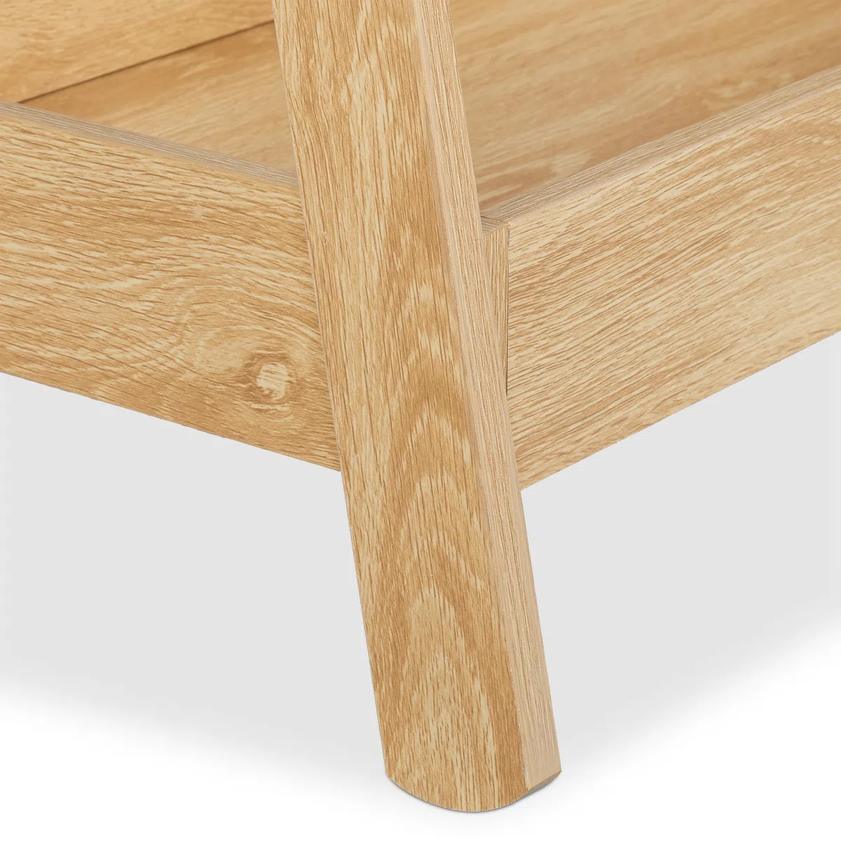 Relaxdays Kleiderständer Kinder, HBT 98,5 x 62 x 40 cm, 3 Kleiderbügel, Kleiderstange & Ablage, Kindergarderobe, natur