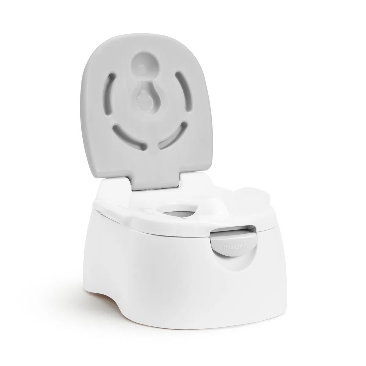 Munchkin Multistage 3-in-1 Töpfchensitz für Kinder | Sicherer abnehmbarer Trainingssitz, Töpfchen & Tritthocker für Kleinkinder, Kinder & Babys | Grau