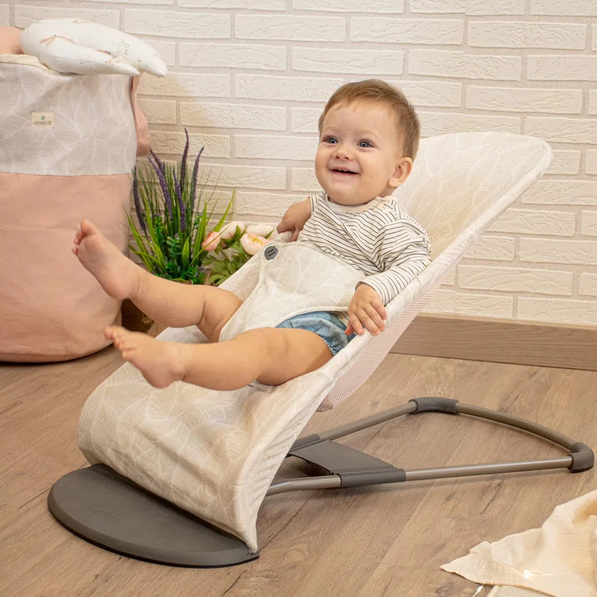 JYOKO Kids Bezug kompatibel mit Babybjorn Bliss, Balance, Soft (Bloom, Baumwolle)