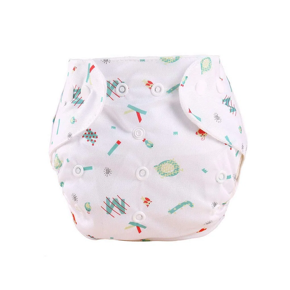 6 Stück Baby Stoffwindel Windelhose Babywindel Taschenwindeln Größe Verstellbar Waschbare wiederverwendbare Windeln für Neugeborene, 0-18 Monate