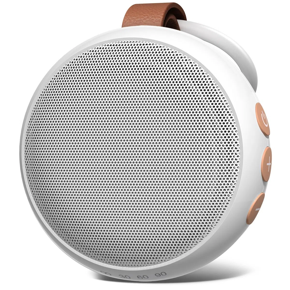 Tragbare Soundmaschine Baby White Noise Machine Travel Noise Machine mit 30 beruhigenden Geräuschen für Neugeborene Kinder Erwachsene Akku Schlaf Braun Rauschen Masker 4 Timer Speicherfunktion für