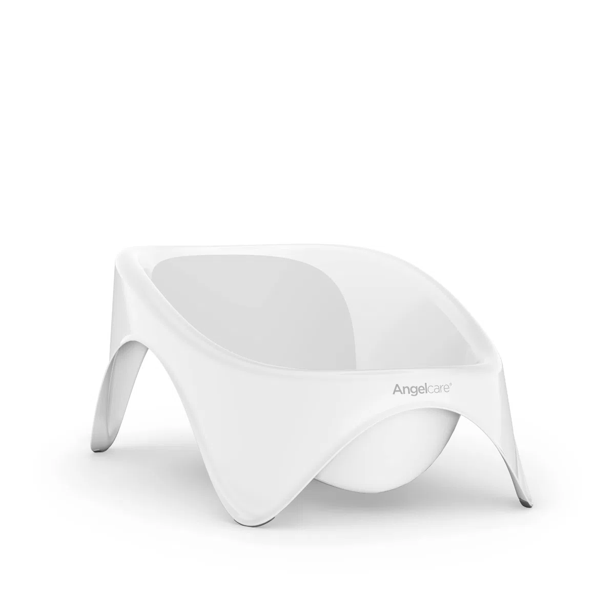 Angelcare Erweiterbare Babybadewanne 2-in-1 mit integrierter Babywippe, weiches Material, bequem, hygienisch und schimmelresistent, schnell trocknend, einfache Handhabung, minimaler Wasserverbrauch.