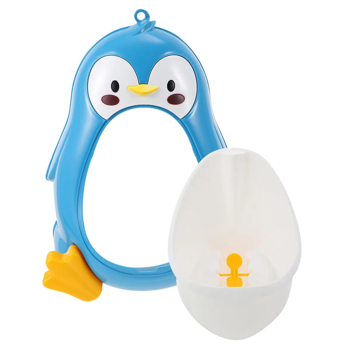 Vaguelly Urinal Leicht zu Reinigen und Bequem zu Benutzen Kinder aus Pp in Blauer Pinguinform Töpfchen und Training für Jungen zur Badezimmerdekoration