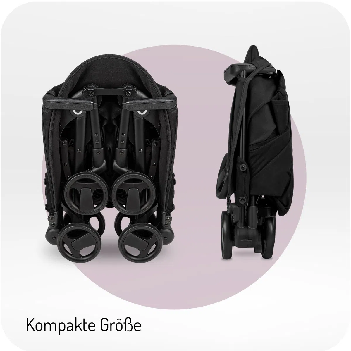 MoMi GRACE Reise Buggy Klein Zusammenklappbar - Kinderwagen bis 15kg ab 6 Monaten - Reisebuggy Handgepäck Geeignet - Leicht 6,2kg - 5-Punkt-Sicherheitsgurt
