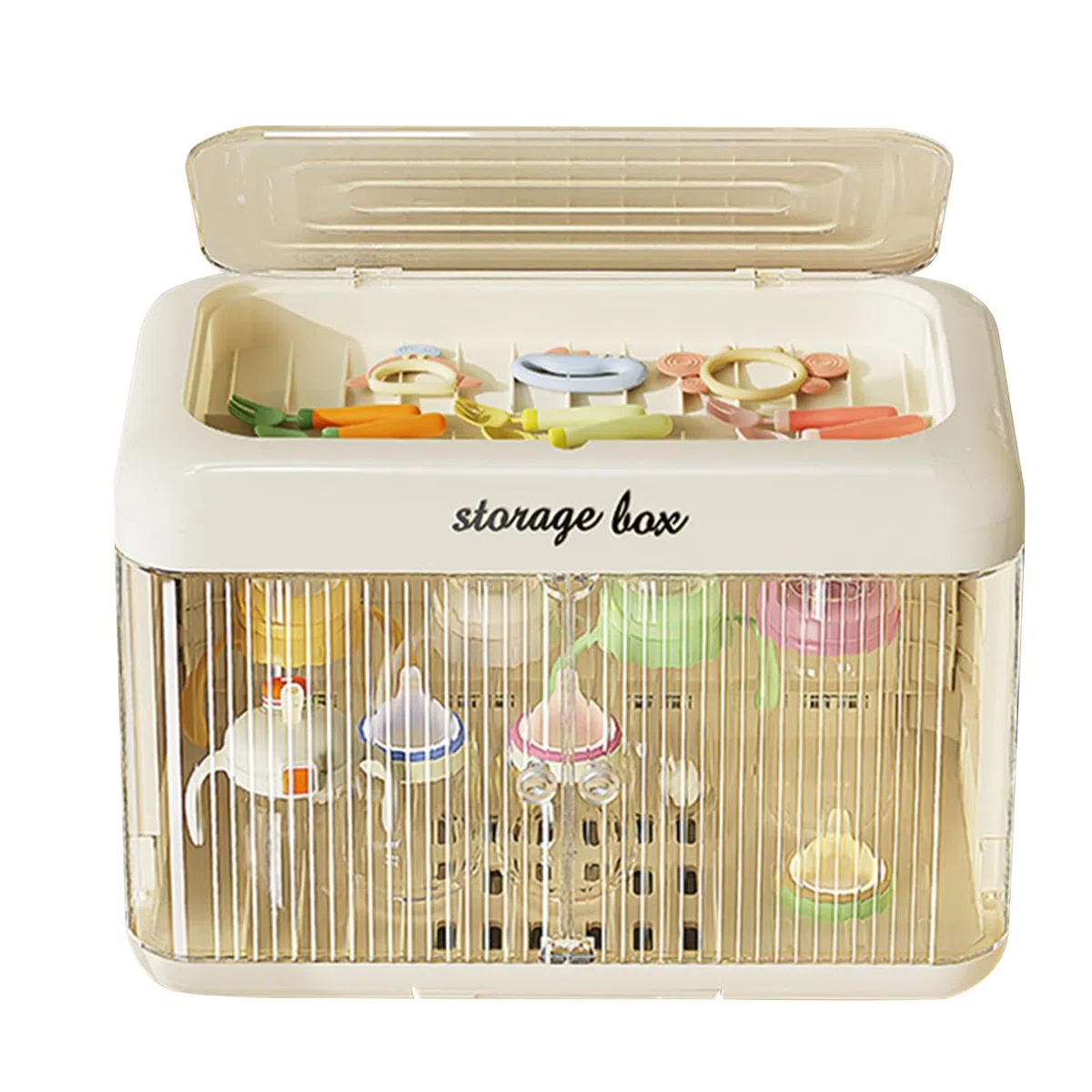 Aufbewahrungsbox für Milchflaschen, Aufbewahrungsbox für Babyflaschen | Flaschenaufbewahrungsbox, transparenter Flaschenständer, Trockenh