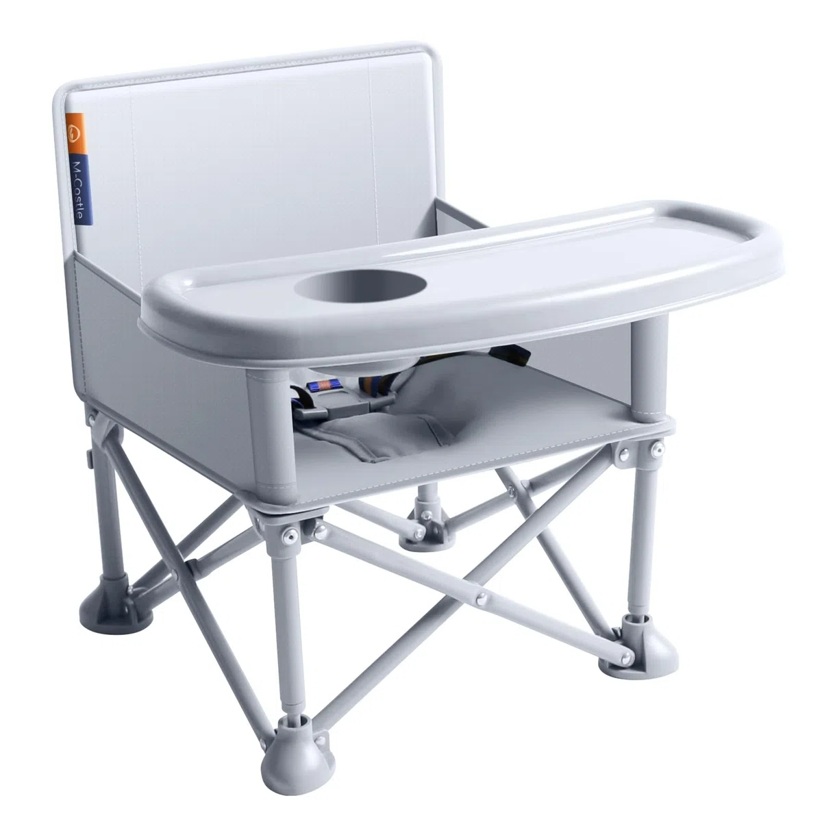 Babystuhl Tragbarer Reisesitz mit Tablett Klappbarer Kleinkindsitz Booster Dining Chair 6 Monate - 3 Jahre