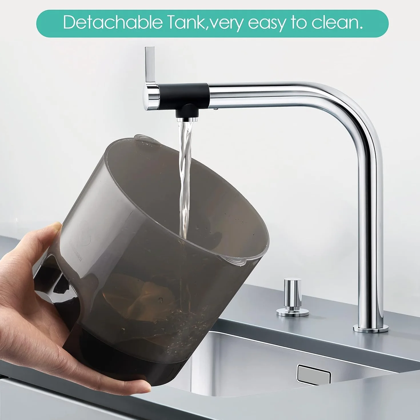 Bellababy Flaschenzubereiter für Babys,Flaschenwärmer Baby,Instant Warmer 5~15 Minuten,Wasserspender für Sofortige Herstellung von Formelflaschen,Abnehmbarer Behälter,Einfache Reinigung,Schwarz