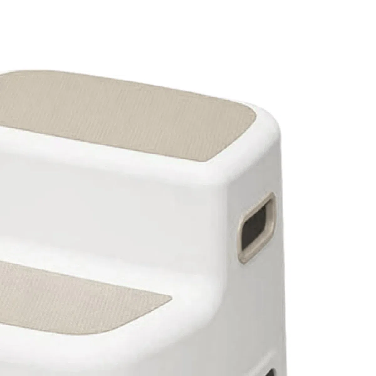 Sharplace 2-Stufen-Hocker für Hocker, rutschfest, vielseitig einsetzbar, stabil, doppelter Tritthocker für Kleinkinder, tragbarer Fußhocker für die Küche im, Grau