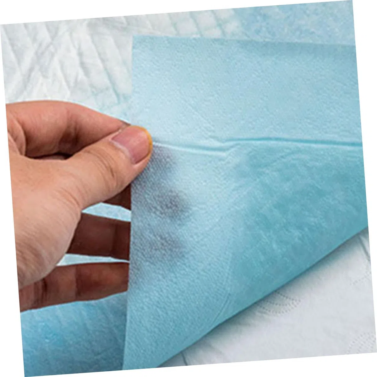 Mikikit 100 Stück Einweg Wickelunterlagen Saugfähig 60x90cm Auslaufsichere Urinunterlagen für Babys Senioren Hautfreundliche Pflegeunterlagen für Reisen und Wickeltisch