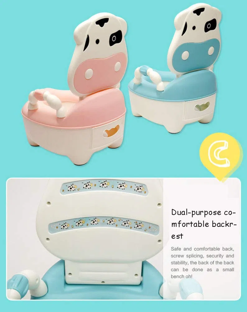 Topfchen Sitz Fir Kinder, Töpfchen Stuhl Sitz Für Jungen Und Mädchen Tier Töpfchen Kuh Blau,Pink