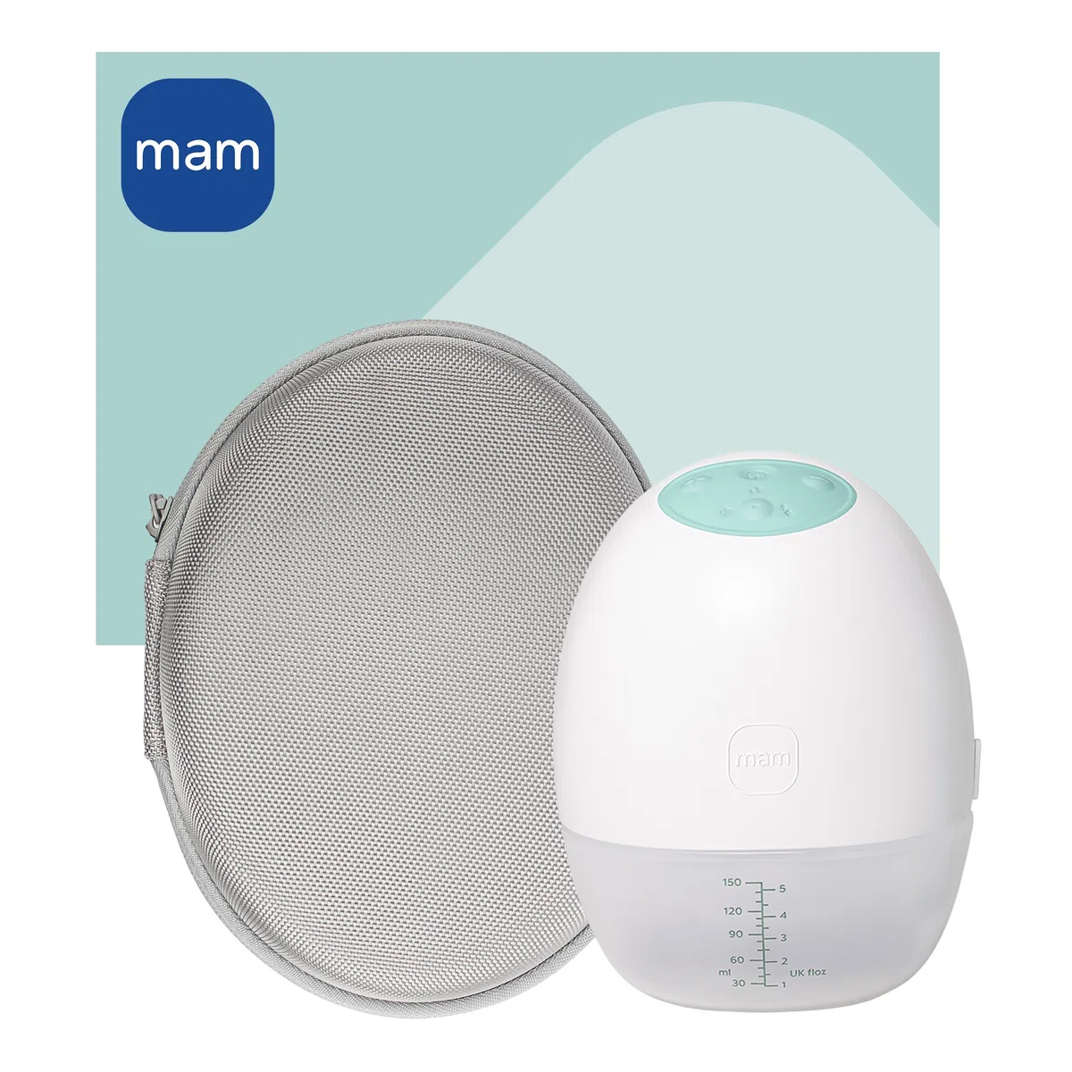 MAM Move Milchpumpe | 50-Jahre MAM Jubiläum Set inkl. kostenlosem Travel Case | Handsfree ohne Schläuche oder Kabel | schlankes Design passt in jeden BH | 3 Modi für diskretes und effizientes Abpumpen