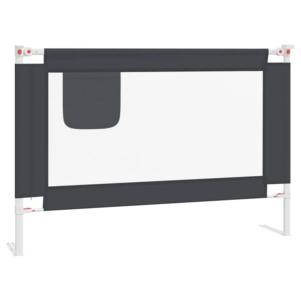 Generisch Kleinkind-Bettschutzgitter Dunkelgrau 100x25 cm Stoff,Baby & Kleinkind,Babysicherheit,Baby-Bettschutzgitter,10226