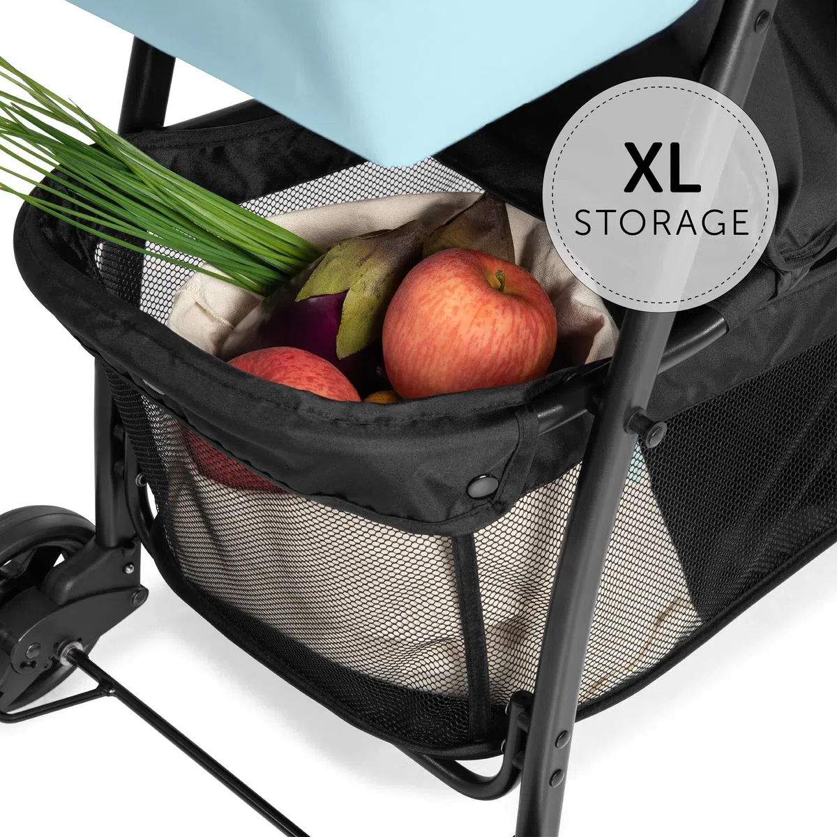 hauck Buggy Sport mit Schutzpaket | ultraleichter Reisebuggy mit Regenschutz & Mückennetz | nur 5,9 kg, Liegefunktion, klein zusammenfaltbar, großer Korb (Blau)
