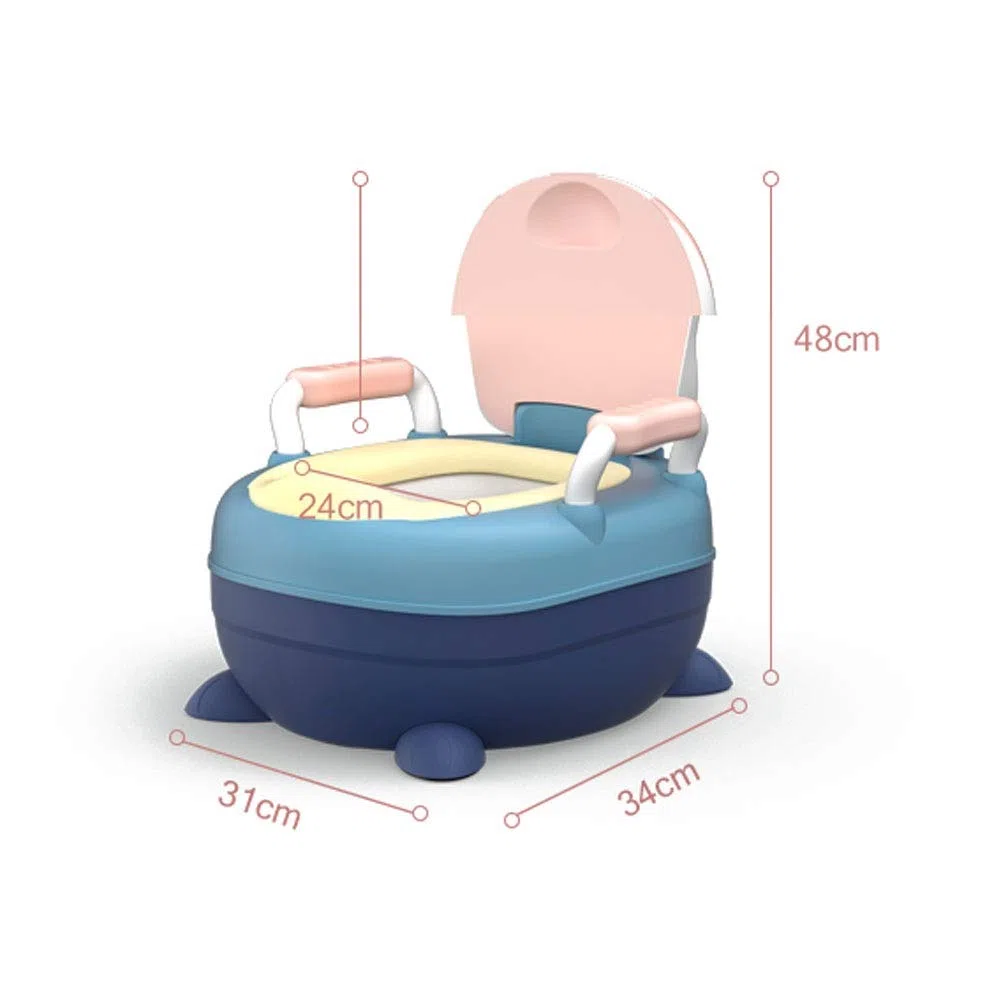 Kinder-Toilette Potty Training Stuhl-Sitz Kind Sauberkeitserziehung Sitz for Jungen Und Mädchen Tier Potty Töpfchen Stuhl (Color : Yellow Blue, Size : Hard advances)