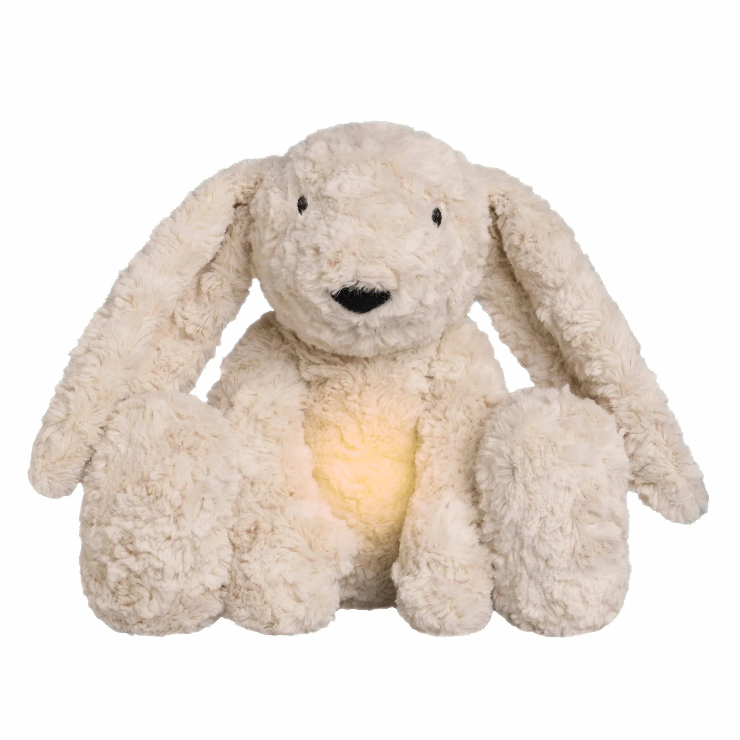 Baby's Only - Bibi das Kuschelkaninchen - Einschlafhilfe - Spieluhr Baby - White noise - Kuscheltier - Weinsensor - Baby erstausstattung - Geschenk zur geburt - Warm Linen