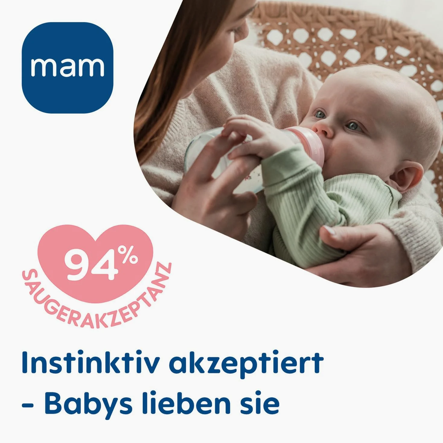 MAM Feel Good Glass Bottle 260 ml Glas Flasche, Doppelpackung, für Mädchen