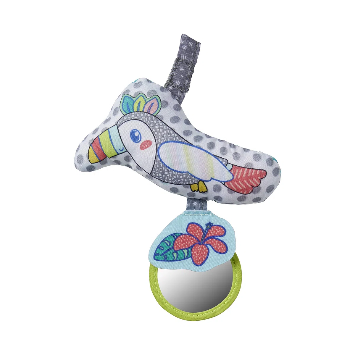 INFANTINO 2-in-1 Tummy Time & Stützkissen für Babys – als Spielkissen in Bauchlage nutzbar, Kissenstütze für Neugeborene und ältere Babys - Abnehmbare Spielzeuge - Mehrfarbig