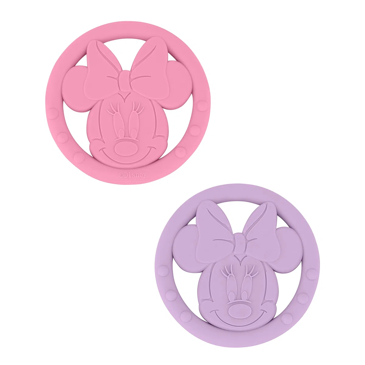 Cudlie Disney Silicone Teether Toy Set for Infants, Food Grade and BPA Free Teethers for Babies 6-12 Months, 2-Pack Teether Toys for Newborns