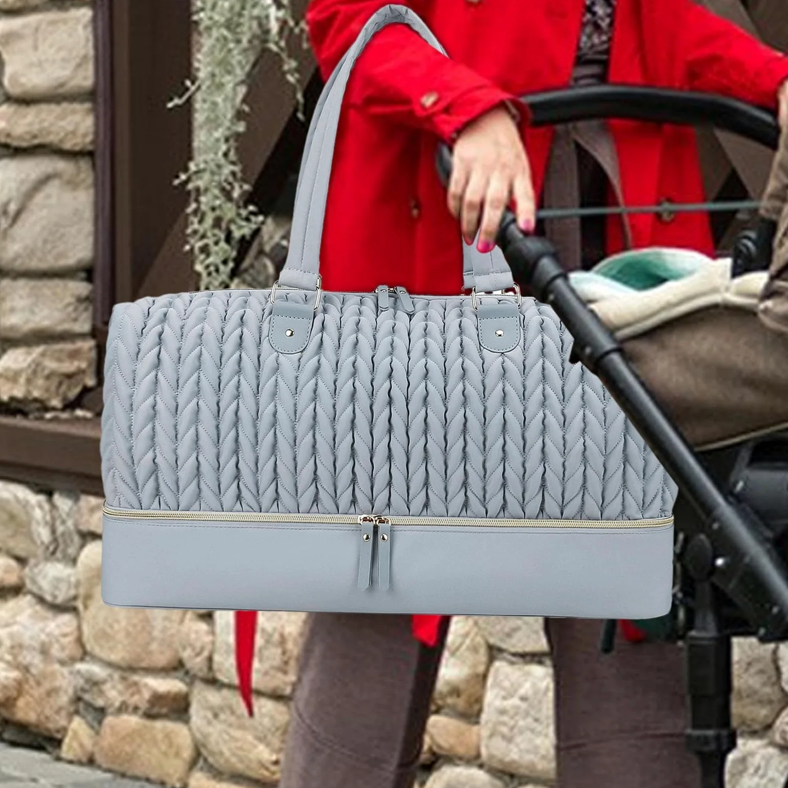 Windeltasche für Damen, Wickeltasche – Reise-Muttertasche | Organizer mit isolierter Tasche, tragbarer Wickeltisch-Organizer für Kindergarten