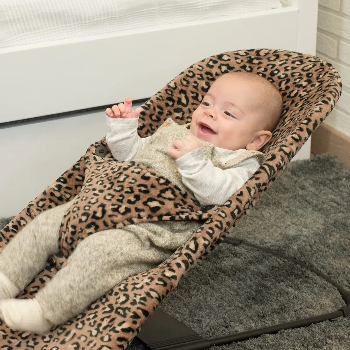 JYOKO Kids Bezug kompatibel mit Babybjorn Bliss, Balance, Soft (Animal Print, Polar Teddy)