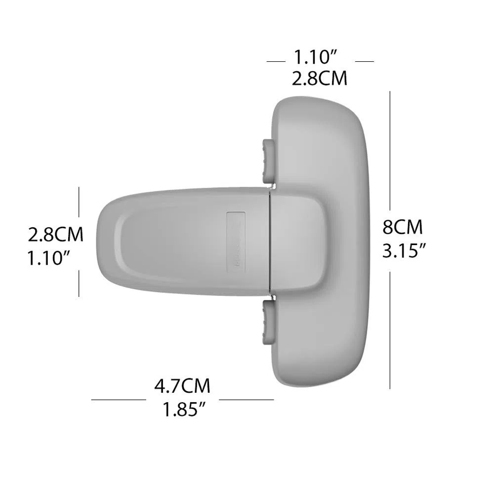 Schrankbeschläge Schlosszubehör 10 Stücke Haushalt Kühlschrank sperren Gefrierschrank Türschloss Gefangen Gehäuseschloss Sicherheitsschloss (Color : Grey)