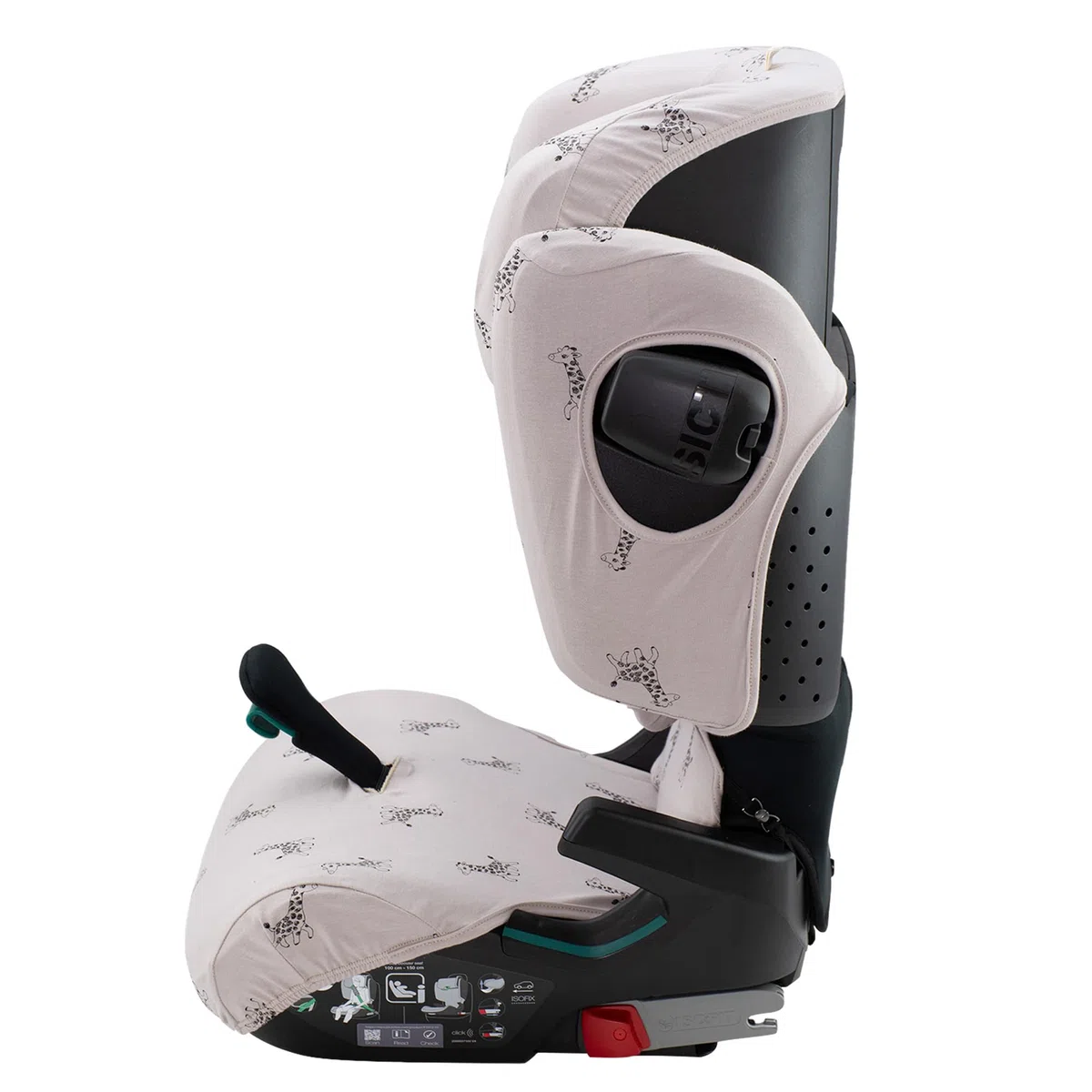 JYOKO KIDS Schutzhülle kompatibel mit Romer Kidfix (Romer Kidfix I-SIZE, Giraffe)